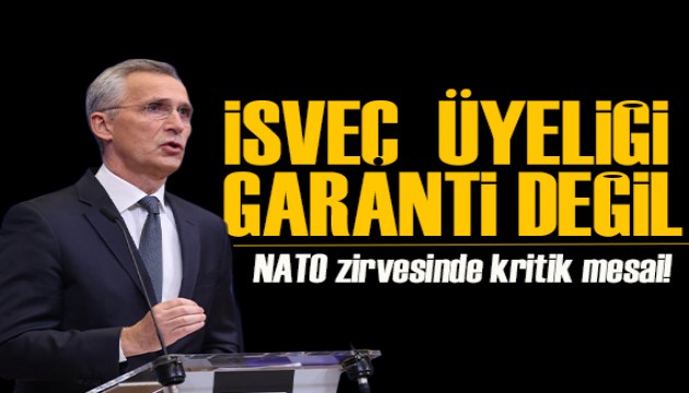 NATO Genel Sekreteri Jens Stoltenberg'den İsveç’in üyeliği için açıklama: Mümkün ama garanti değil