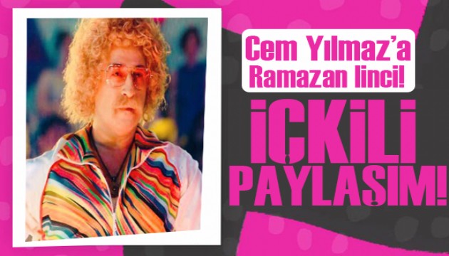 Cem Yılmaz, Ramazan ayında yaptığı içkili paylaşım nedeniyle linç edildi! Nispet yapar gibi!