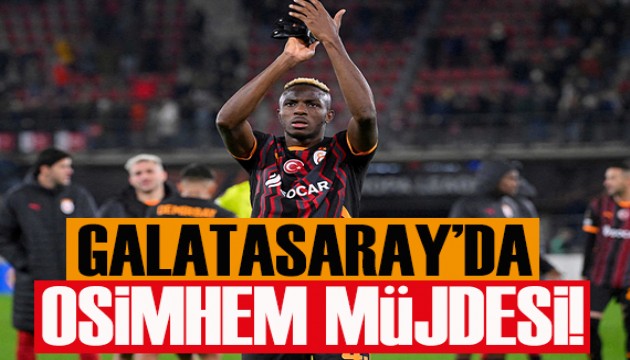 Galatasaray'da Osimhen müjdesi! Trabzonspor maçında...