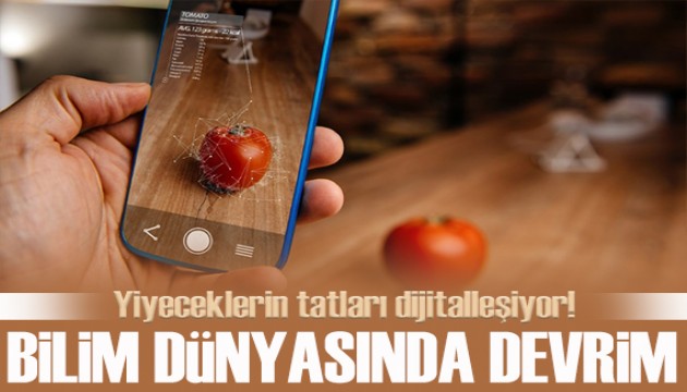 Yiyeceklerin tatları dijital veriye dönüştürüldü