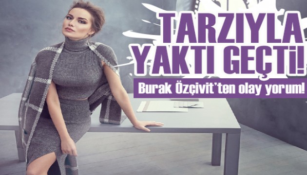 Fahriye Evcen derin dekolteli kıyafetiyle yaktı geçti!