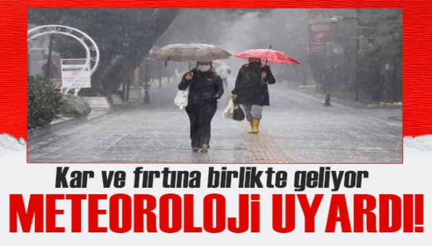 Meteoroloji uyardı: İstanbul'da yağış ve fırtına alarmı!