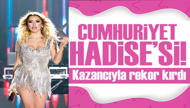 Hadise 29 Ekim Cumhuriyet Bayramı konseriyle rekor kırdı!