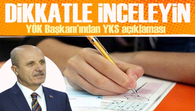 YÖK Başkanı Özvar'dan '2024-YKS' açıklaması