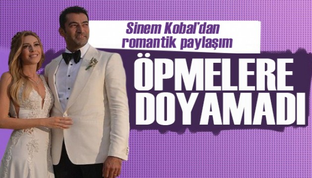 Sinem Kobal'dan romantik paylaşım: Öpmelere doyamadı