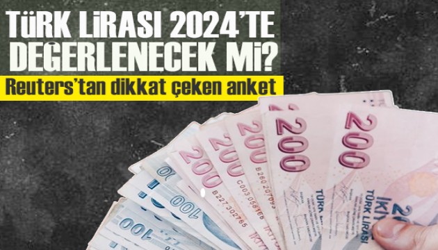 Reuters'tan dikkat çeken anket! Türk lirası 2024'te değerlenecek mi?