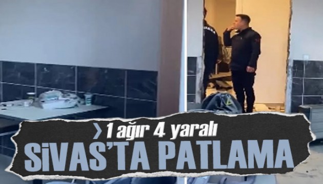 Sivas'ta otelde doğal gaz patlaması: 1’i ağır 4 yaralı