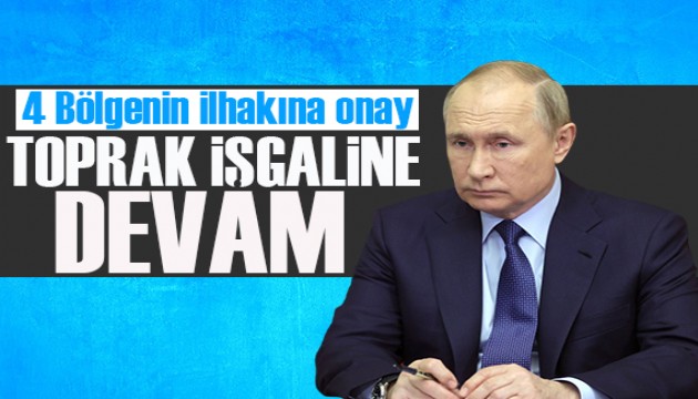 Putin'den 4 bölgenin ilhakına onay