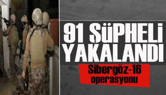 Bakan Yerlikaya duyurdu: Sibergöz operasyonu! 91 şüpheli yakalandı