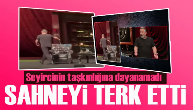 Cem Yılmaz seyircinin taşkınlığına dayanamadı sahneyi terk etti!