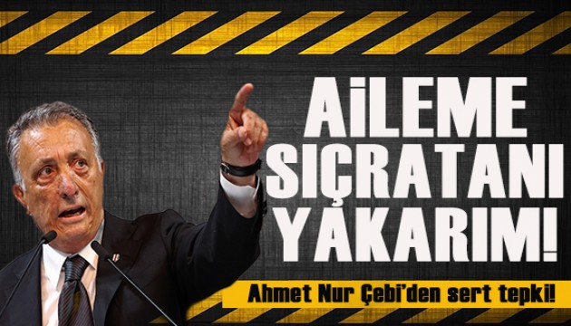 Ahmet Nur Çebi'den sert tepki!