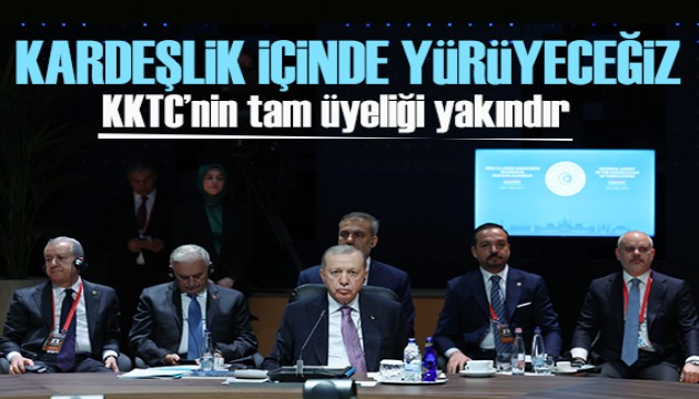 Erdoğan'dan Türk Devletleri Teşkilatı Zirvesi'nde Kuzey Kıbrıs açıklaması