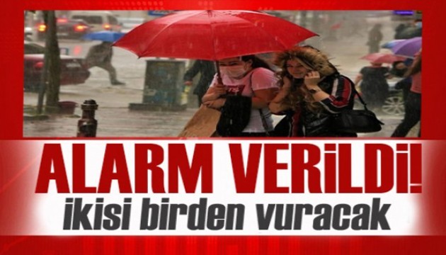 Meteoroloji'den kuvvetli rüzgar ve sağanak yağış uyarısı