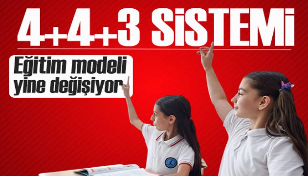 Eğitim modeli yine değişiyor: 4+4+3 sistemine geçilecek mi?