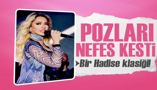 Hadise'nin göğüs dekoltesi gündem oldu!