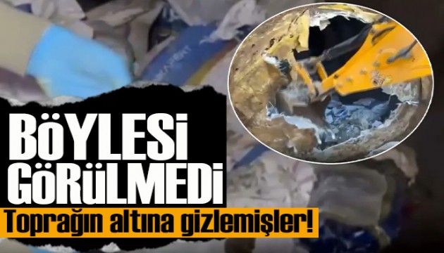 İstanbul'da toprak altından binlerce silah parçası çıktı