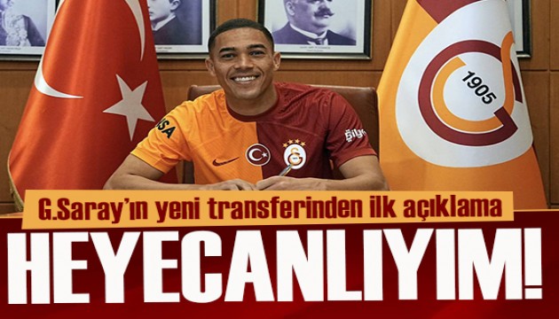 Galatasaray'ın yeni transferinden imza sonrası ilk açıklama