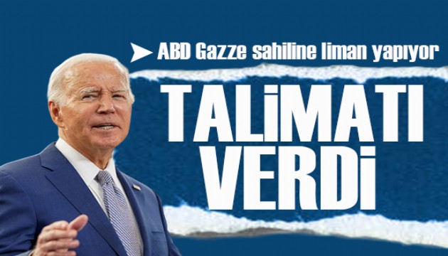 Biden açıkladı: Gazze'ye geçici liman kurulacak