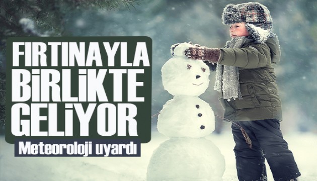 Meteoroloji'den uyarı: Kar yağışı fırtınayla birlikte gelecek