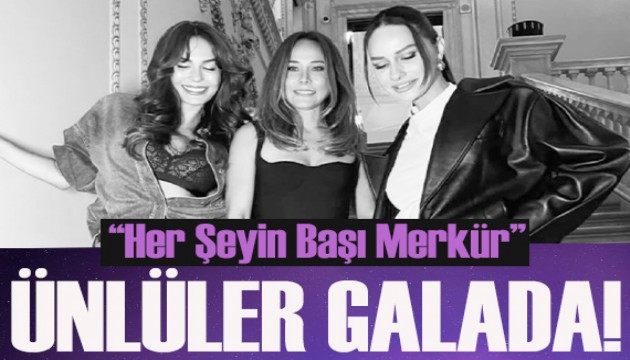 Ünlü güzellerden 'Her Şeyin Başı Merkür' galasından pozlar!