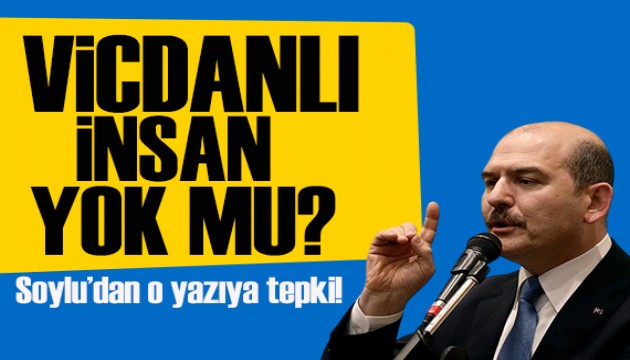 Süleyman Soylu: Bu kişiler acaba hangi “helalliğe” tabi olacaklar?