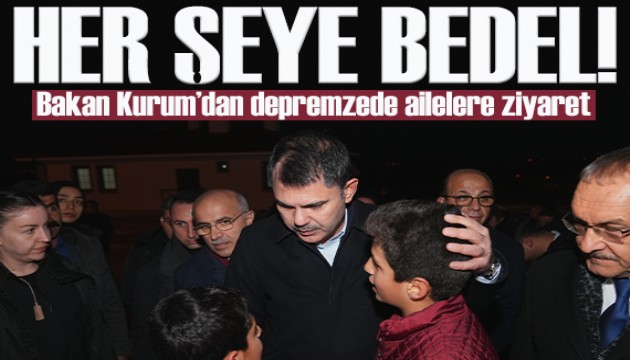 Bakan Kurum’dan köy evlerine taşınan depremzede ailelere ziyaret: “Sizin mutluluğunuz her şeye bedel”