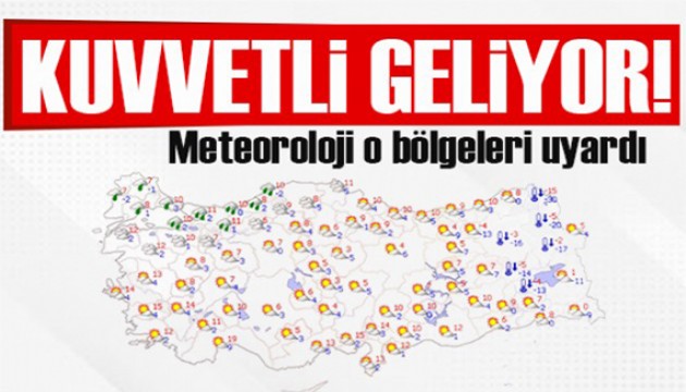 Meteoroloji o illeri uyardı: Şiddetli yağış geliyor