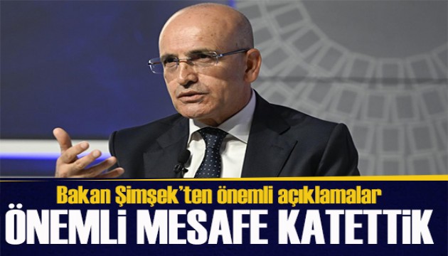 Bakan Şimşek: Yüksek cari açığın azaltılmasında önemli mesafe katettik