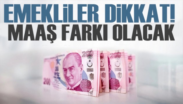 Milyonlarca emekliyi ilgilendiriyor! O tarihler arasında maaş farkı olacak