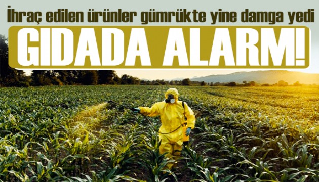 Gıda tehdit riski büyüyor! İhraç edilen ürünlerde pestisit, aflatoksin ve salmonella tespit edildi