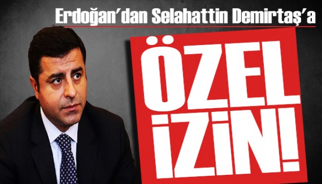 Erdoğan'dan Demirtaş'a özel izin! İstanbul'a geldi