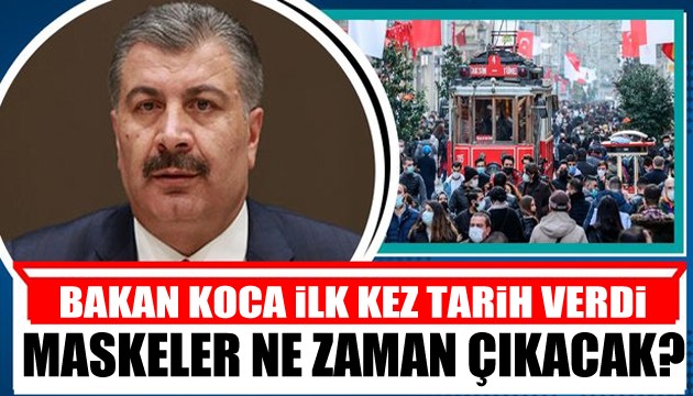 Bakan Koca'dan maske açıklaması