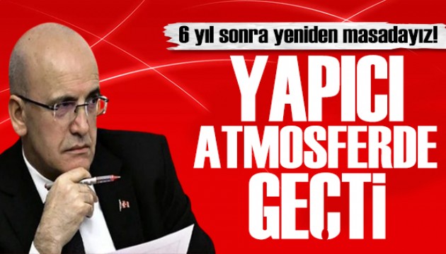 6 yıl sonra masadayız! Bakan Şimşek: Ekonomide diyalog iyi başladı