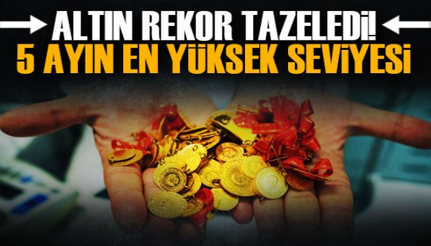 Altın rekor tazeledi! 5 ayın en yüksek seviyesi