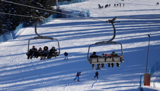 Yılbaşı tatilinde Ilgaz Dağı'na tatilci akını