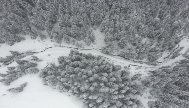 Giresun yaylaları beyaza büründü