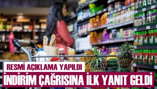 İndirim çağrısına ilk yanıt geldi!