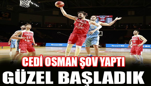 Cedi Osman A Milli Takımı zafere taşıdı