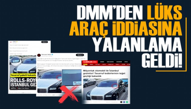 'Lüks otomobil yolda görüldü' iddiasına yalanama!