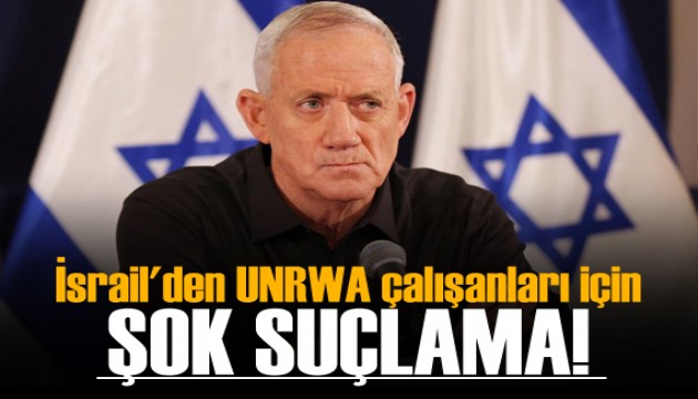 İsrail'den UNRWA çalışanları için şok suçlama!