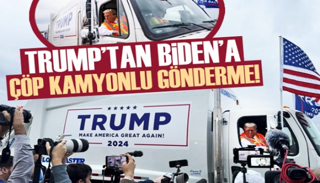 Trump'tan Biden'a çöp kamyonuyla gönderme