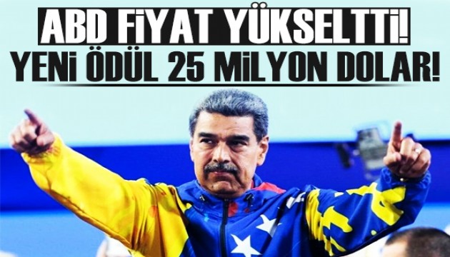 ABD, Maduro için koyduğu ödül miktarını 25 milyon dolara yükseltti