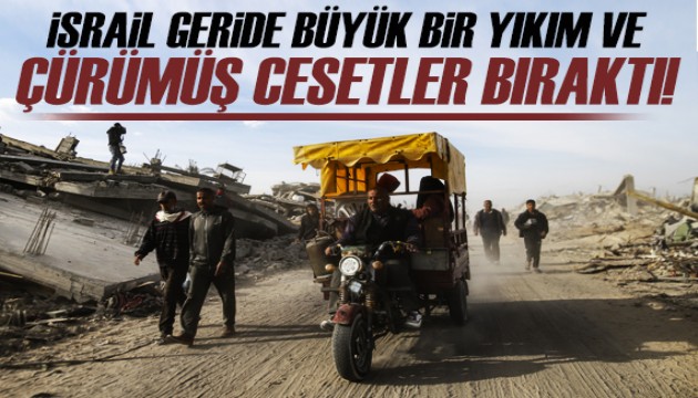 İsrail, Gazze'de büyük yıkım ve çürümüş cenazeler bıraktı