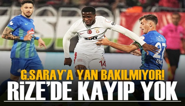 Galatasaray'a yan bakılmıyor! Rize'de kayıp yok...