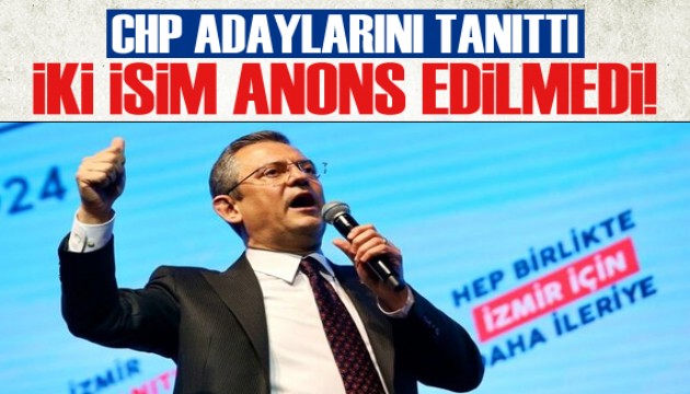 Özgür Özel adayları tanıttı! İki isim anons edilmedi