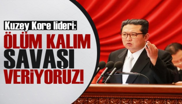 Kuzey Kore lideri Kim: Ölüm kalım savaşı veriyoruz