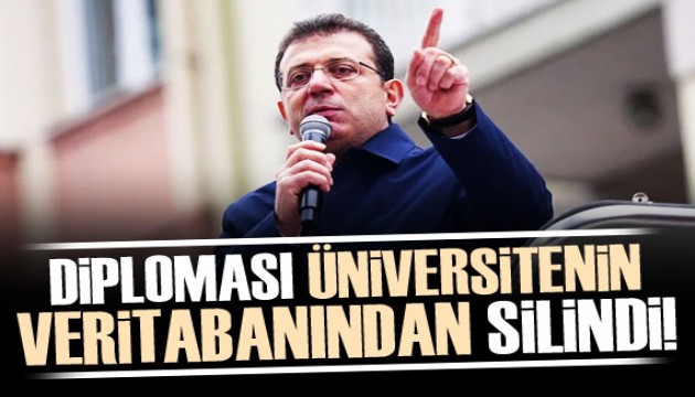 Ekrem İmamoğlu'nun diploması İstanbul Üniversitesi veri tabanından silindi