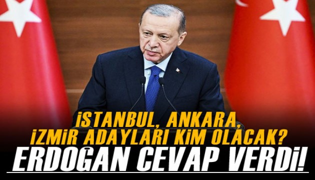 Cumhurbaşkanı Erdoğan’dan aday sorusuna cevap!