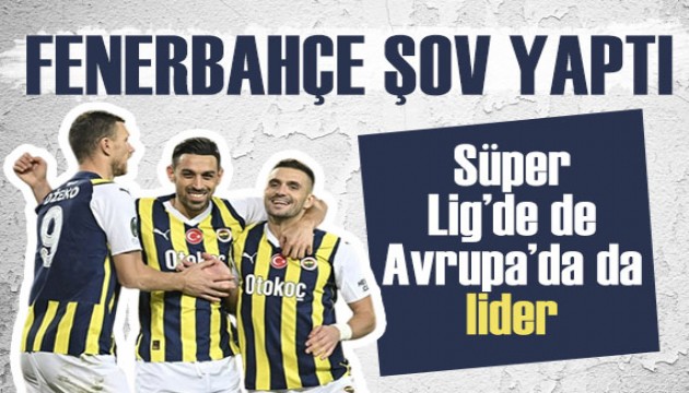 Fenerbahçe Süper Lig'de de Avrupa'da da lider! Kadıköy'de net galibiyet