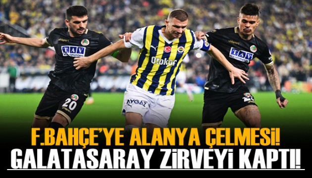 Fenerbahçe'ye sahasında Alanyaspor çelmesi!